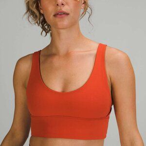 Lululemon Size 12 Align Reversible Light Support‎ Bra in Wine Red & Orange